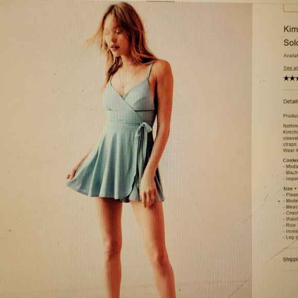 Kimchi Blue Veruca romper, faux wrap in periwinkle - Picture 6 of 8